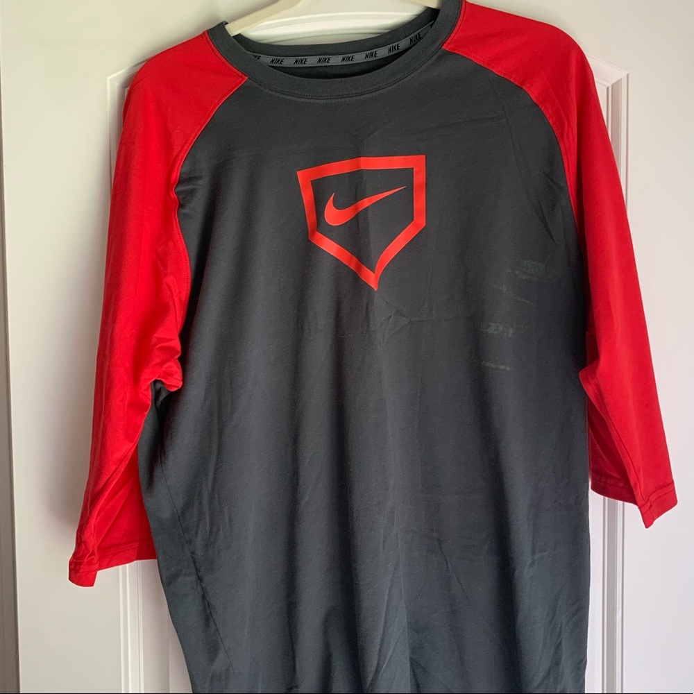 Nike Dri Fit 3/4 sleeve Baseball Shirt